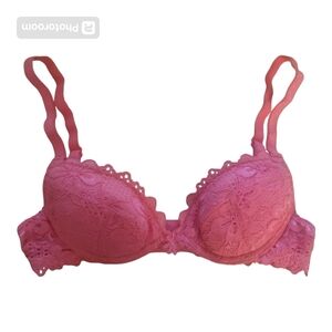 LA SENZA Pink Lace Bra - Size 30AA